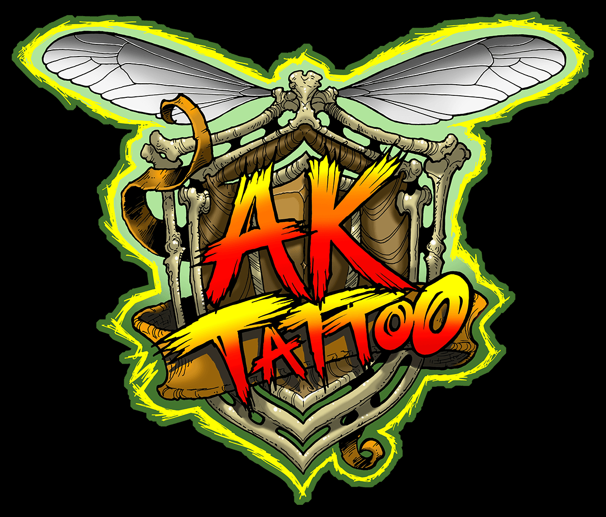 AK Tattoo logo — Anchorage Alaska